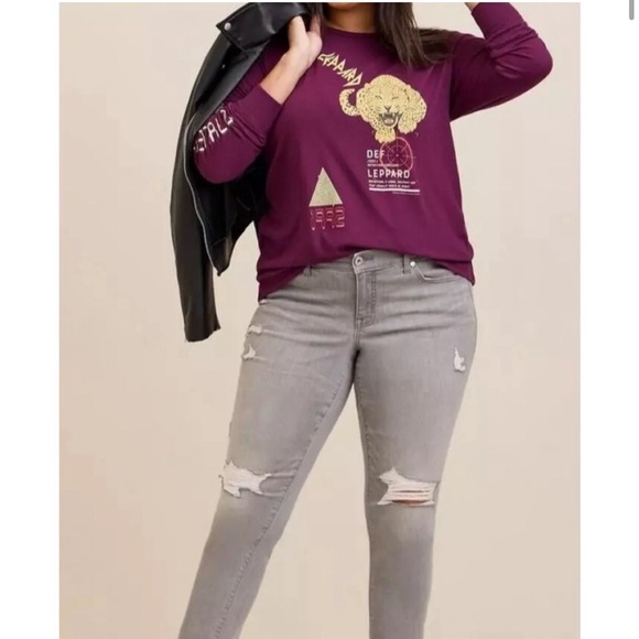 Torrid Def Leppard Graphic long Sleeve Tee - Picture 1 of 8